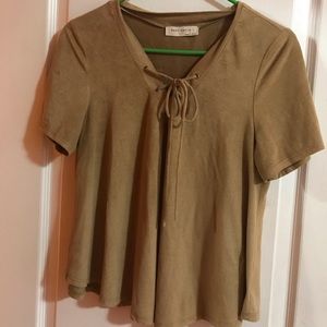 Beige flowy blouse